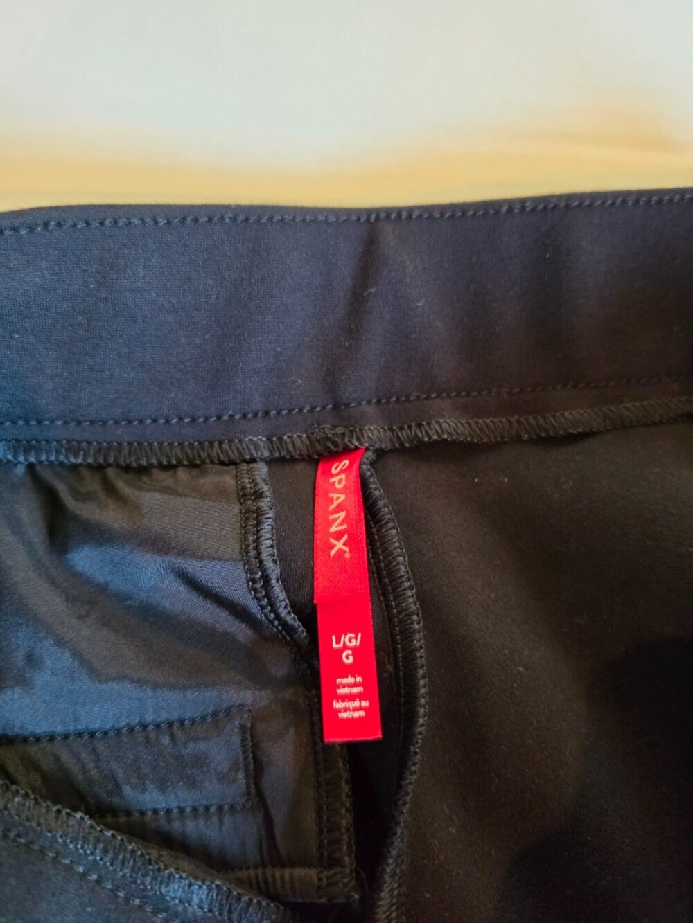 SPANX Black Ponte Wide Leg Pull-On Pants Size Large - Picture 6 of 10